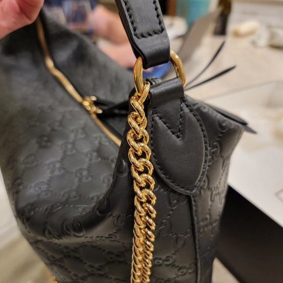 Gucci signature large hobo in black - Picture 11 of 16